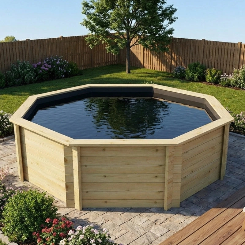 Octagonal Koi Pond 10ft (3.04m), 44mm, 1478 gallons