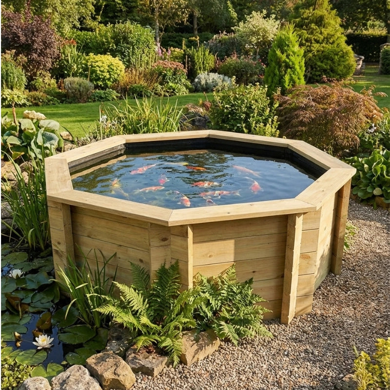 Octagonal Koi Pond 6ft (1.82m), 44mm, 348 gallons