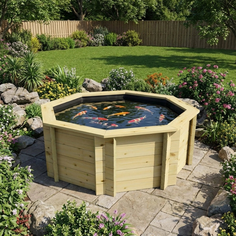 Octagonal Koi Pond 6ft (1.82m), 44mm, 473 gallons