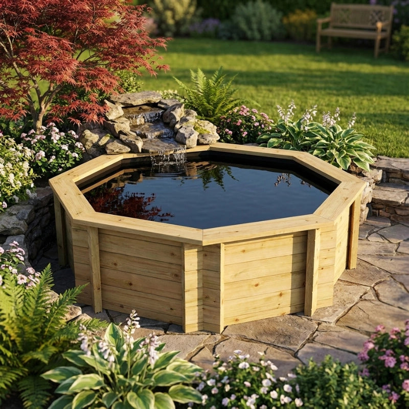 Octagonal Koi Pond 8ft (2.44m), 44mm, 697 gallons