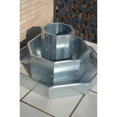 Octagonal Three Tier Raised Bed / Galvanised Planter Set