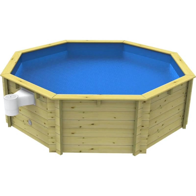 Plastica 10ft Wooden Fun Pool 3ft Deep Package - no liner