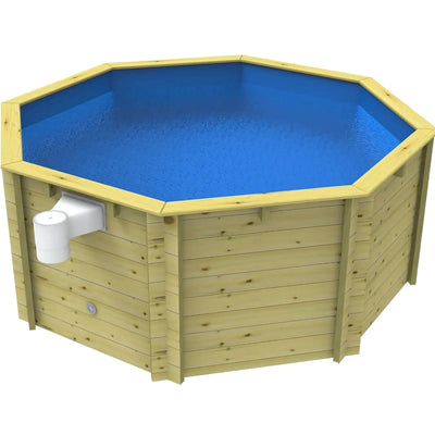 Plastica 10ft Wooden Fun Pool 4ft Deep Package