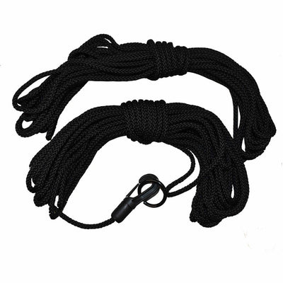 Plastica 12' Leading Edge Cord Kit with Hook and Ring in Black