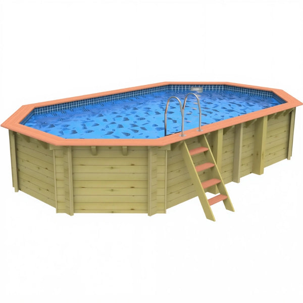 Bayswater Wooden Pool Package with SwimMaster Counter Current & Invert ...