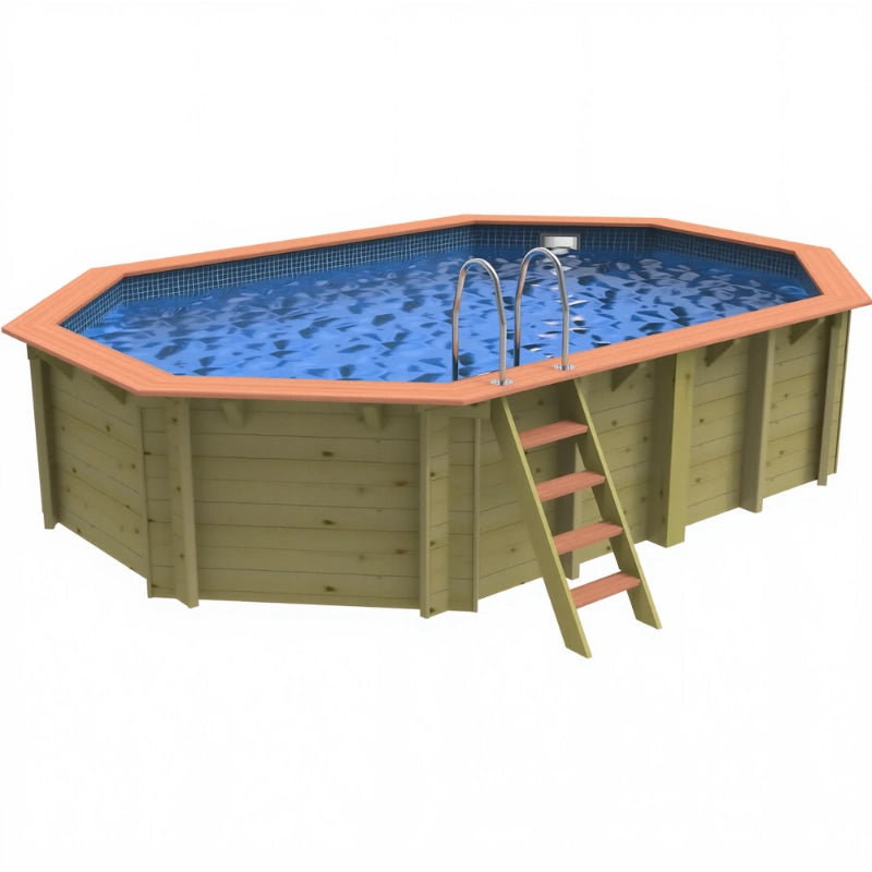 Plastica Belgravia Wooden Pool Package with SwimMaster Counter Current