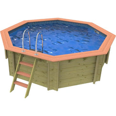 Plastica Knightsbridge Wooden Pool Package with Argonaut/Endurance Filtration & Invertemp Heat Pump