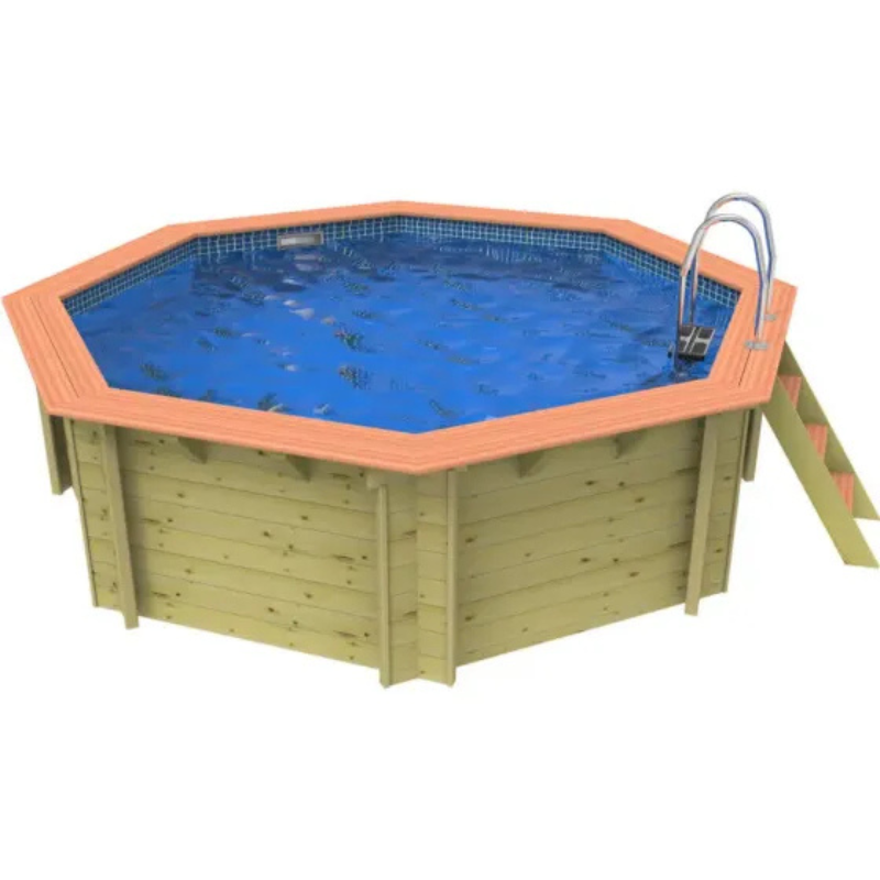 Plastica Knightsbridge Wooden Pool Package with Argonaut/Endurance Filtration & SwimMaster Counter Current & Invertemp Heat Pump