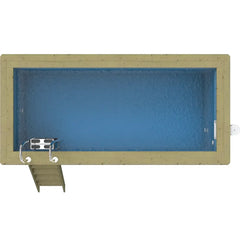 Plastica Nazca 4m x 2m Wooden Pool Package with Invertemp Heat Pump