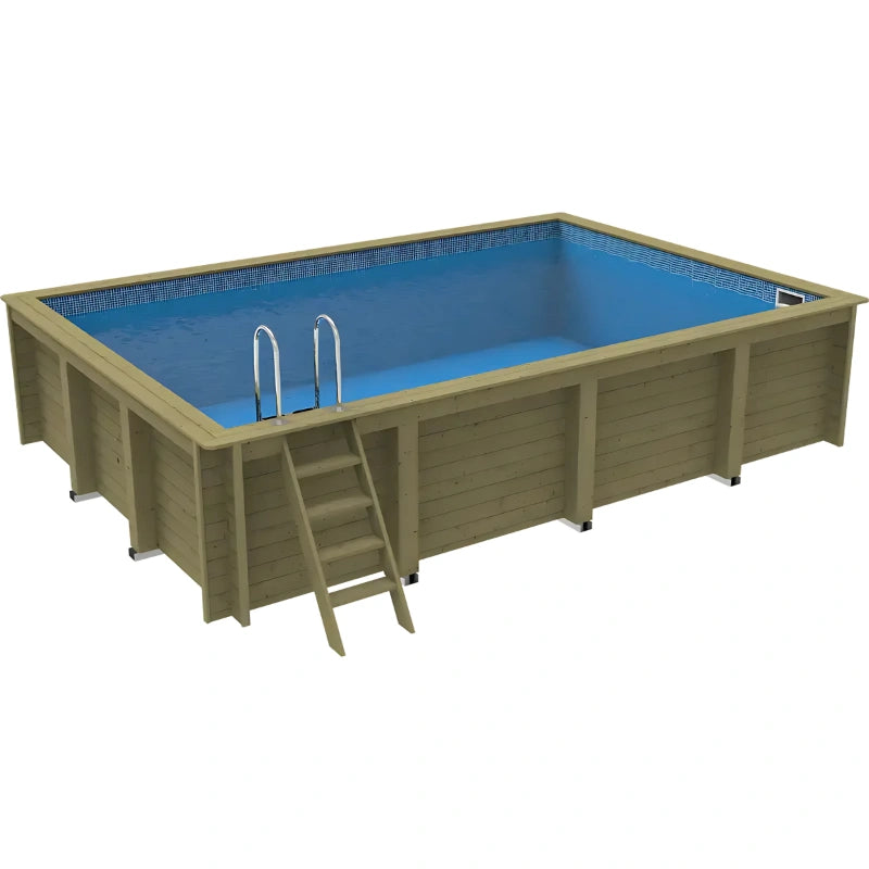 Plastica Nazca 6m x 4m Wooden Pool Package with Argonaut/Endurance Filtration & SwimMaster Counter Current & Invertemp Heat Pump