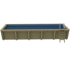 Plastica Nazca 8m x 2m Wooden Pool Package with Argonaut/Endurance Filtration