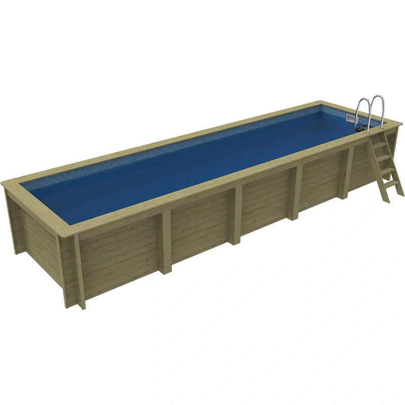 Plastica Nazca 8m x 2m Wooden Pool Package with Argonaut/Endurance Filtration