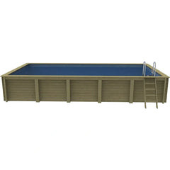 Plastica Nazca 8m x 4m Wooden Pool Package with Argonaut/Endurance Filtration