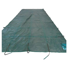 Plastica Winter Debris Cover Deluxe Criss Cross for 16ft x 32ft Pool Green