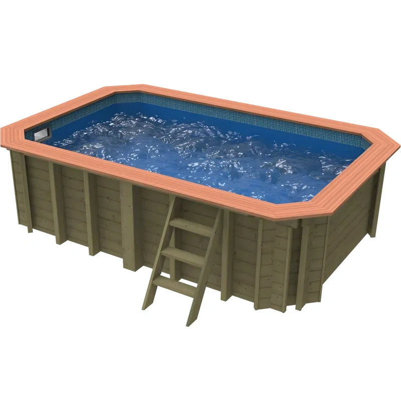 Plastica Wooden Exercise Pool Package with Invertemp Heat Pump