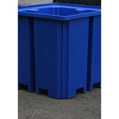 Space Saving IBC Bund Pallet -No Grid - Blue