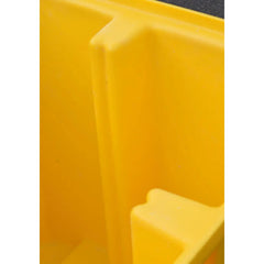 Space Saving IBC Bund Pallet -No Grid - Yellow