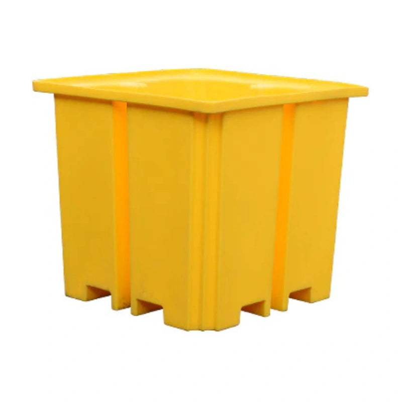Space Saving IBC Bund Pallet -No Grid - Yellow