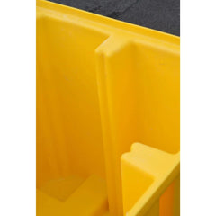 Space Saving IBC Bund Pallet - Yellow with PE Grid
