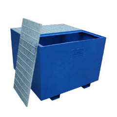 Steel Single IBC Bund - Blue