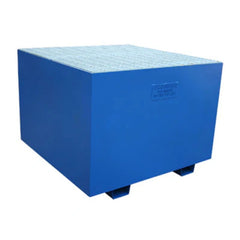 Steel Single IBC Bund - Blue