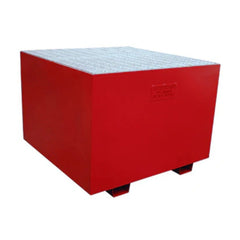 Steel Single IBC Bund - Red