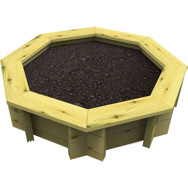 The Garden Timber Company 10ft, 44mm, Octagonal Deluxe Raised Bed (2 Boards)