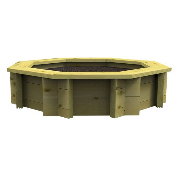 The Garden Timber Company 10ft, 44mm, Octagonal Deluxe Raised Bed (3 Boards)