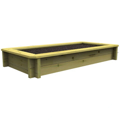 The Garden Timber Company 2m x 1m, 44mm, Deluxe Raised Bed (3 Boards High)