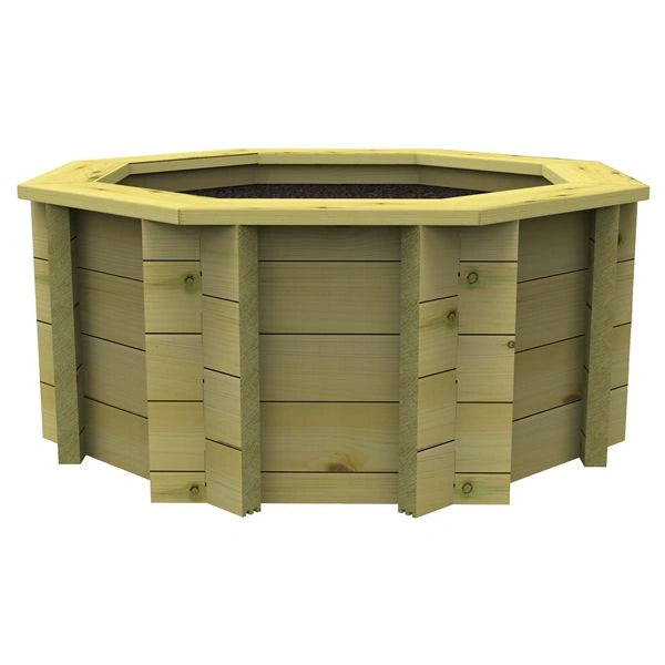 The Garden Timber Company 4ft, 44mm, Octagonal Deluxe Raised Bed (4 Boards)