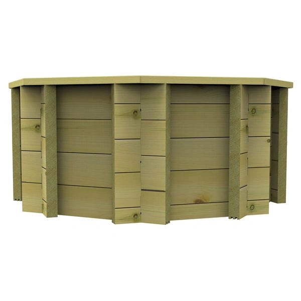 The Garden Timber Company 4ft, 44mm, Octagonal Deluxe Raised Bed (4 Boards)