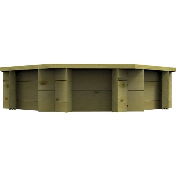 The Garden Timber Company 6ft, 44mm, Octagonal Deluxe Raised Bed (2 Boards)