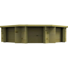The Garden Timber Company 6ft, 44mm, Octagonal Deluxe Raised Bed (3 Boards)