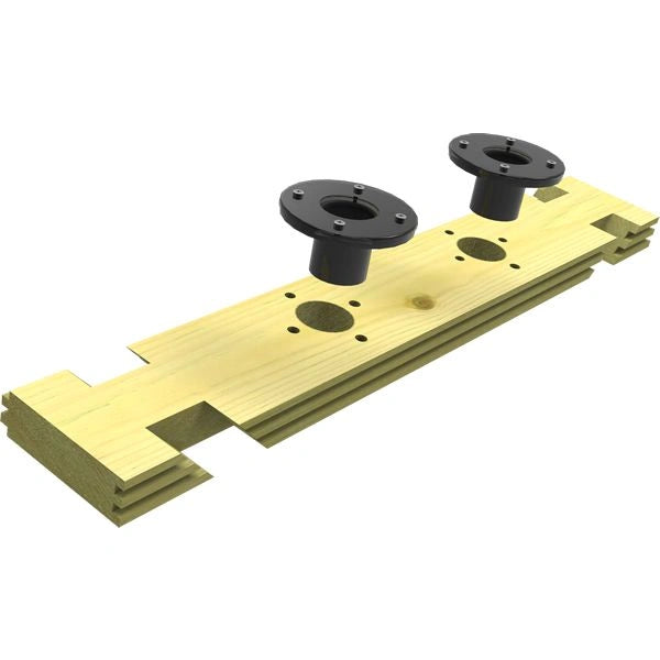 The Garden Timber Company 8ft Pond Filtration Plank 1.172m Length - Complete with Fittings Kit