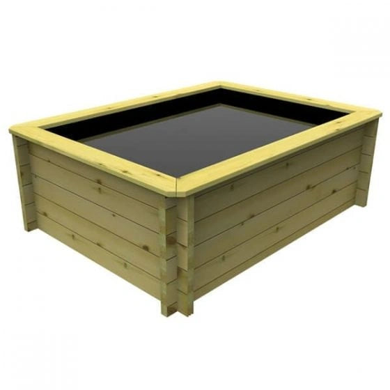 Rectangular Fispond Rectangular Fish Pond 1.5m x 1m, 27mm, 79 gallons – Aquatic Living