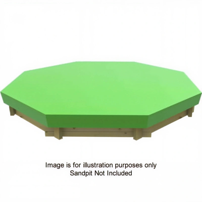 The Garden Timber Company Green Tarpaulin 6ft Octagonal Sand Pit Cover