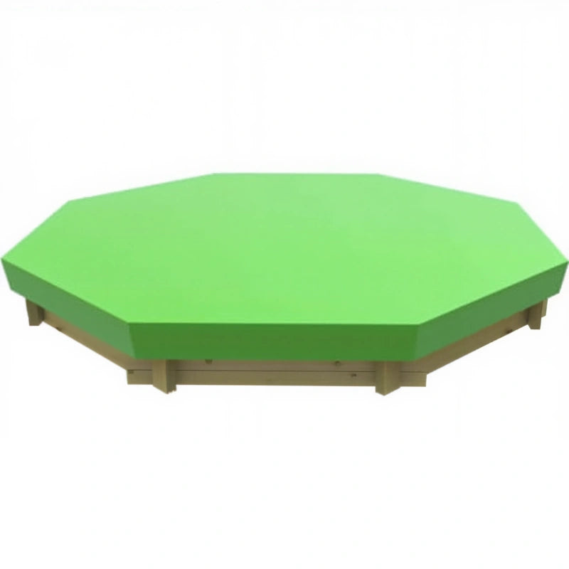 The Garden Timber Company Green Tarpaulin 8' Octagonal Sand Pit Cover