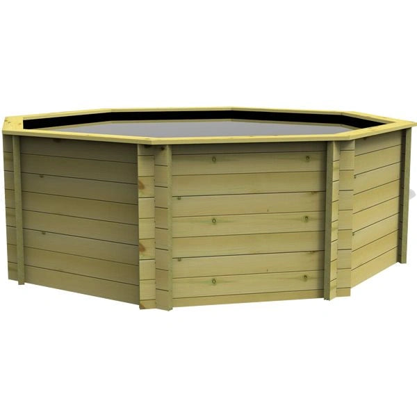 The Garden Timber Company Octagonal Koi Pond 10ft (3.04m), 1478 gallons