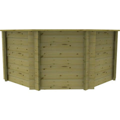 The Garden Timber Company Stretched Octagonal Koi Pond 12ft (3.415m) x 8ft (2.44m), 1419 gallons