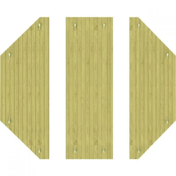The Garden Timber Company Wooden Sandpit - 10ft Octagonal – 295mm Height – 27mm Thick Wall - Inc Heavy Duty Wooden Lid