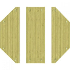 The Garden Timber Company Wooden Sandpit - 10ft Octagonal – 295mm Height – 27mm Thick Wall - Inc Heavy Duty Wooden Lid