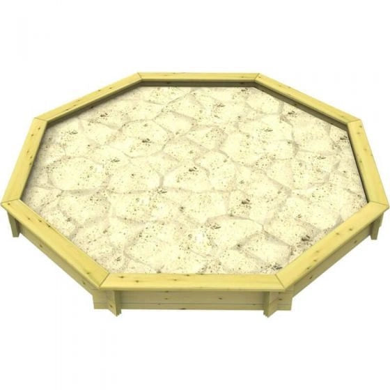 The Garden Timber Company Wooden Sandpit - 10ft Octagonal – 429mm Height – 27mm Thick Wall