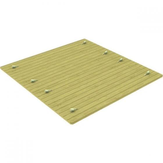 The Garden Timber Company Wooden Sandpit - 2m x 2m – 295mm Height – 27mm Thick Wall - Inc Heavy Duty Wooden Lid