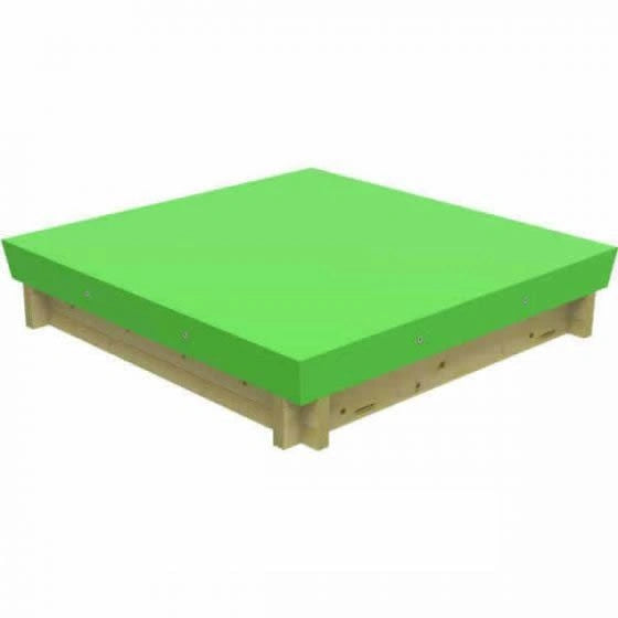 The Garden Timber Company Wooden Sandpit - 2m x 2m – 295mm Height – 27mm Thick Wall inc Tarpaulin Cover