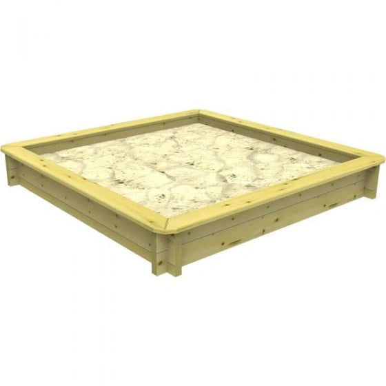 The Garden Timber Company Wooden Sandpit - 2m x 2m – 429mm Height – 27mm Thick Wall