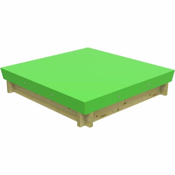 The Garden Timber Company Wooden Sandpit - 2m x 2m – 429mm Height – 44mm Thick Wall - Inc Tarpaulin Cover