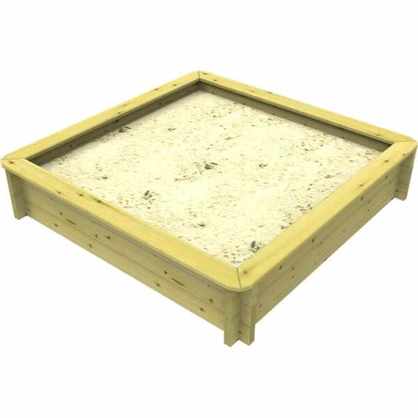 The Garden Timber Company Wooden Sandpit - 2m x 2m – 429mm Height – 44mm Thick Wall