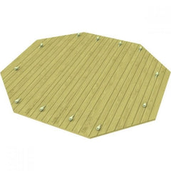 The Garden Timber Company Wooden Sandpit - 8ft Octagonal – 429mm Height – 27mm Thick Wall - Inc Heavy Duty Wooden Lid