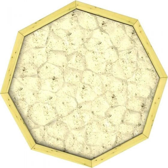 The Garden Timber Company Wooden Sandpit - 8ft Octagonal – 429mm Height – 27mm Thick Wall