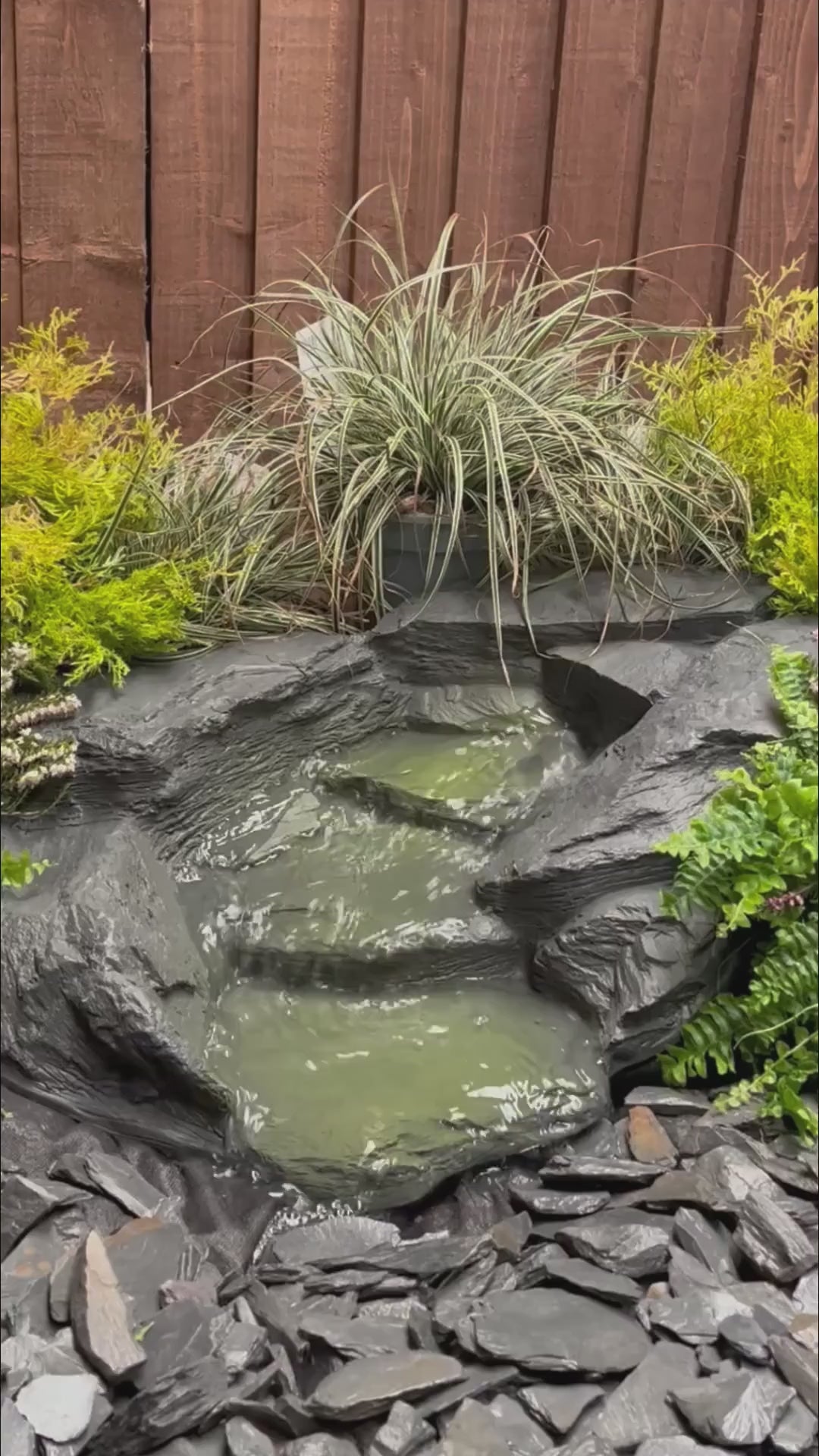 Atlantis Midi Range Slate Curve Stream Garden Cascade